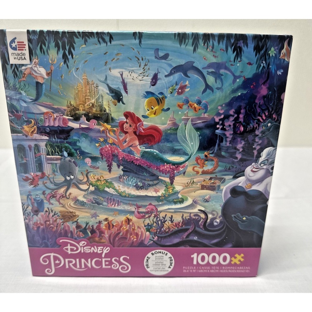 2024 CEACO DISNEY PRINCESS 1000 PIECE JIGSAW PUZZLE COMPLETE ARIEL